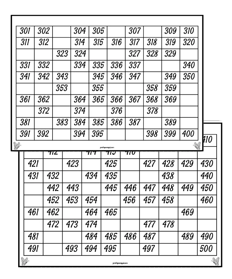Imagen del productoCompleta la tabla del 1000